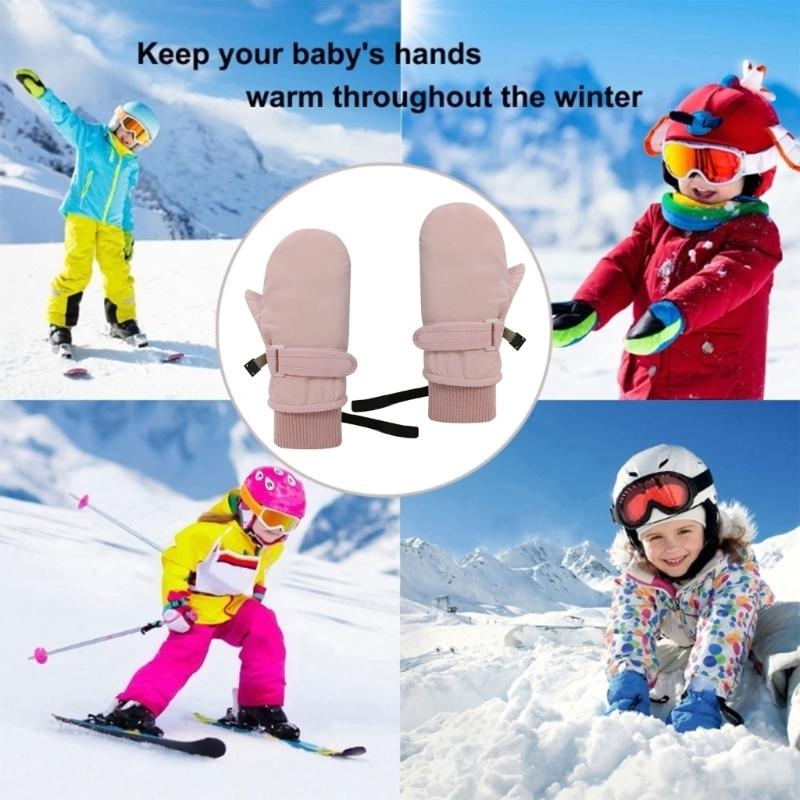 Snow Glove Insulated - J15U 따뜻한 아기 유아 겨울 스키