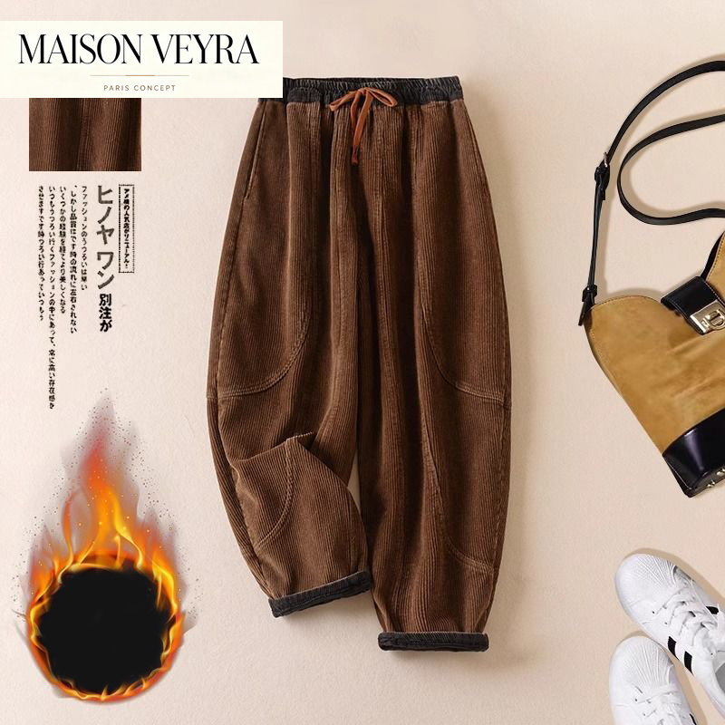 Corduroy Pant Warm - 코듀로이 하렘 팬츠 여성 가을 겨울