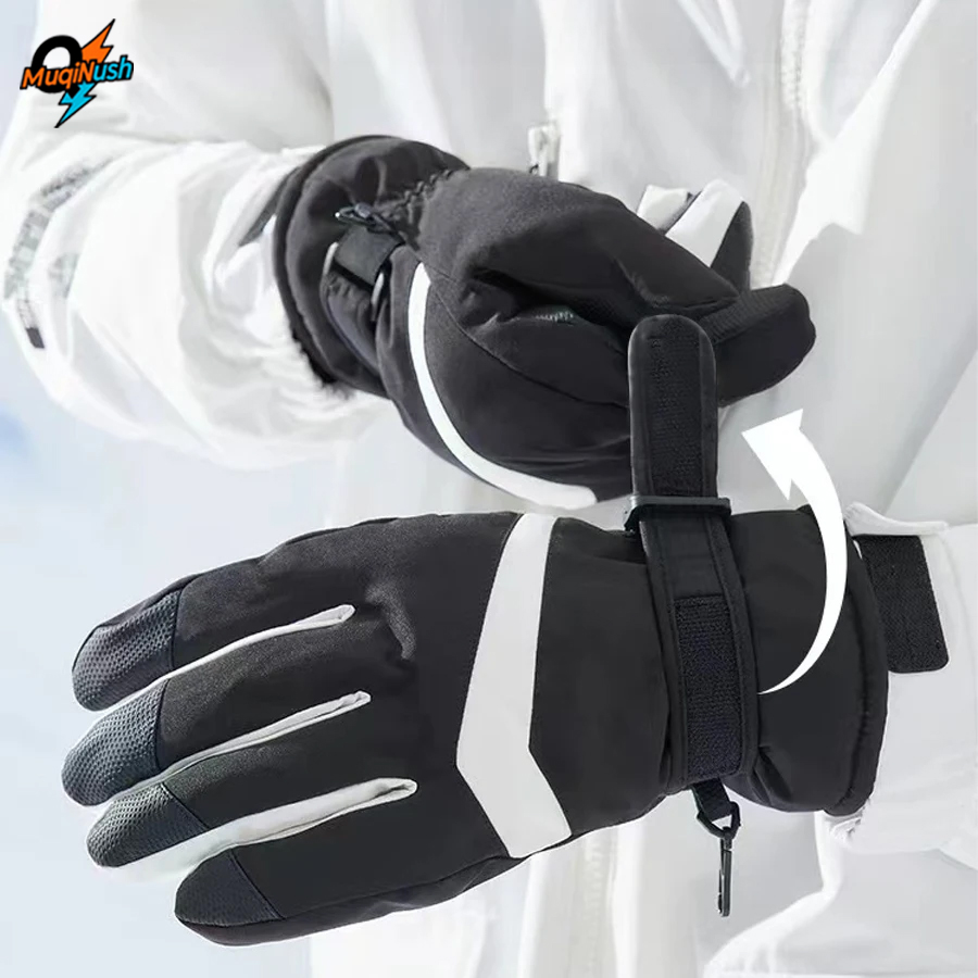 Snow Glove Insulated - MuqiNush 방수 방풍 스노우보드 벨벳 절연