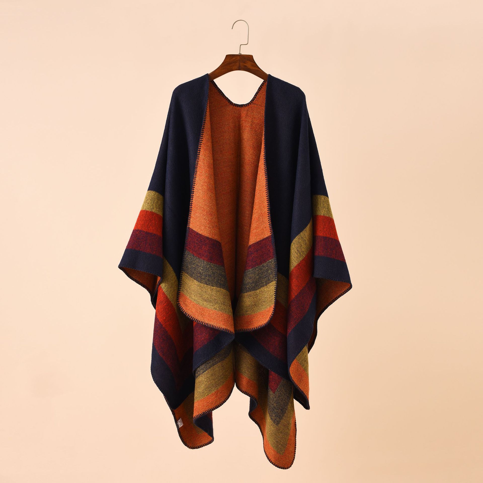 2024 새로운 패션 겨울 따뜻한 격자 무늬 판초와 여 - Shawl Wrap Winter 리뷰 및 가격