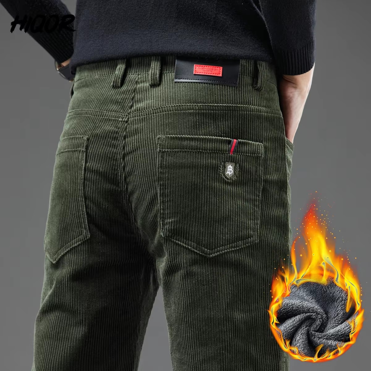 남성 겨울 코듀로이 바지 두꺼운 따뜻한 비즈니스 스트레 - Corduroy Pant Warm 리뷰 및 가격