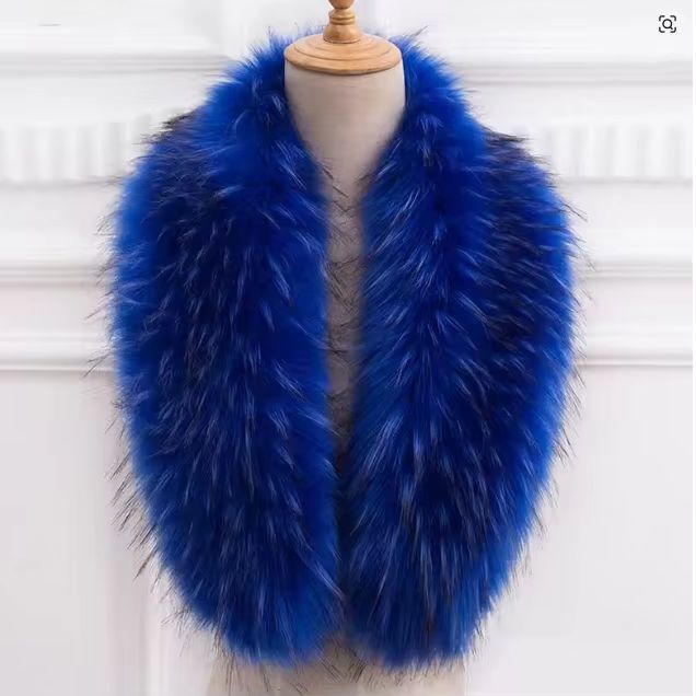 천연 모피 칼라 진짜 너구리 모피 여우 칼라 천연 스카 - Shawl Wrap Winter 리뷰 및 가격