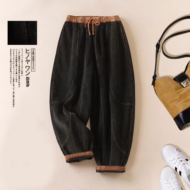 코듀로이 하렘 팬츠 여성 가을 겨울 신상 한국 패션 패 - Corduroy Pant Warm 리뷰 및 가격