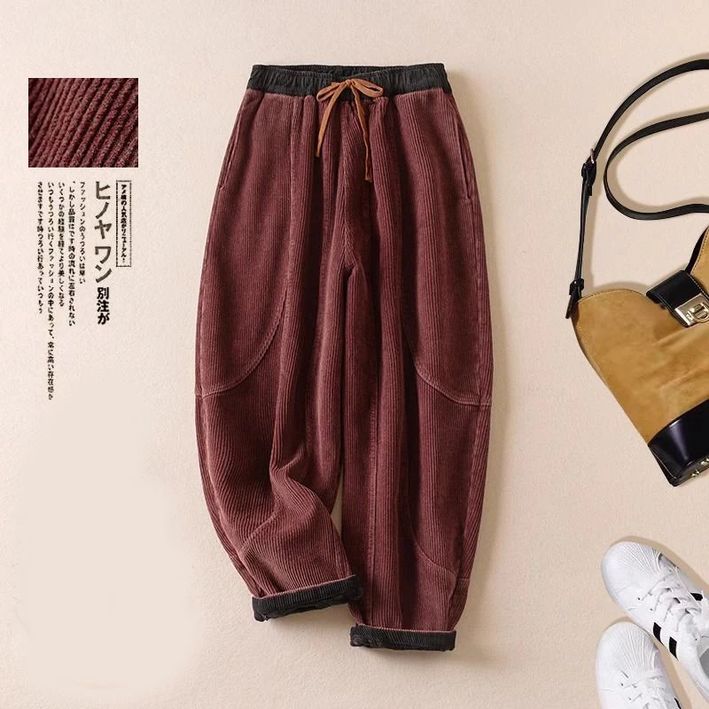 코듀로이 하렘 팬츠 여성 가을 겨울 신상 한국 패션 패 - Corduroy Pant Warm 리뷰 및 가격