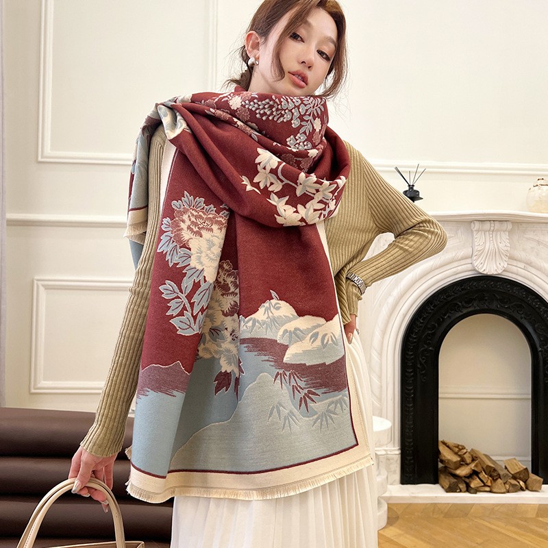 여성을위한 패션 겨울 새로운 따뜻한 캐시미어 목도리 스 - Cashmere Pashmina Wrap 리뷰 및 가격